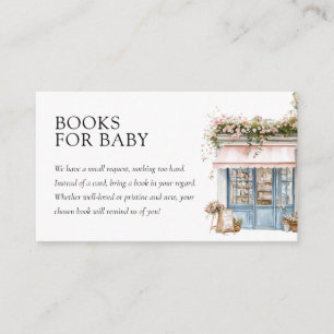 Bonjour Bébé Paris French Baby Shower Books Enclosure Card