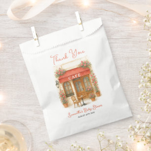 Bonjour Bebe Paris French Cafe Baby Shower Favour Bag