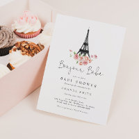 Bonjour Bebe Paris French Pink Floral Baby Shower