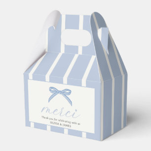 Bonjour Bébé Pink Paris Eiffel Tower Baby Shower Favour Box
