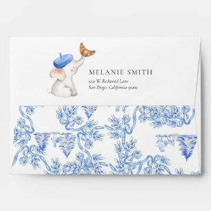 Bonjour Bebe Romantic French Girl Baby Shower  Env Envelope