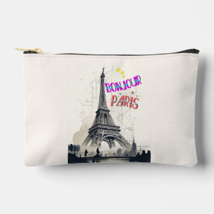 Bonjour Colourful Paris Accessory Pouch