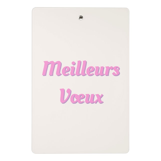 Bonjour Colourful Paris Mini Clipboard (Back)