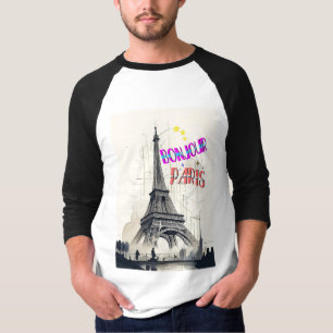 Bonjour Colourful Paris T-Shirt