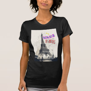 Bonjour Colourful Paris T-Shirt