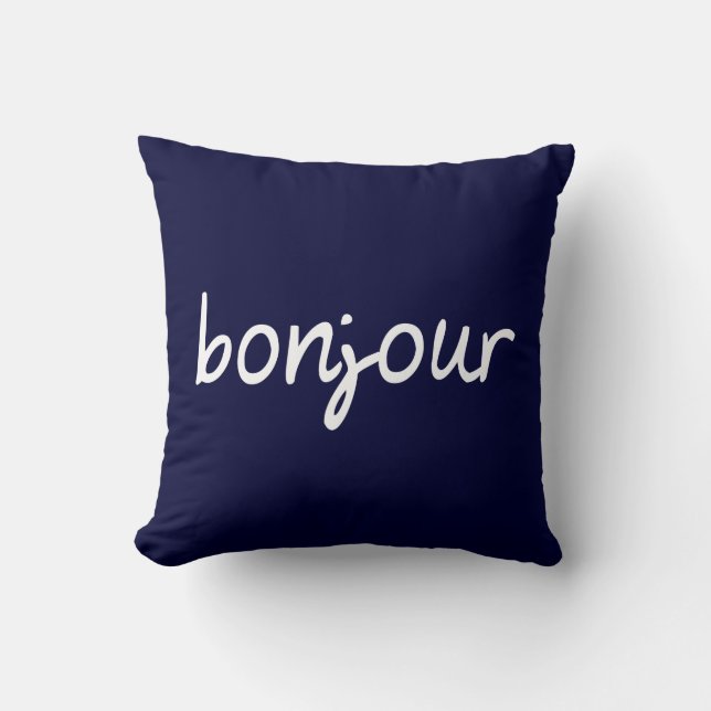 Bonjour! Cushion (Front)