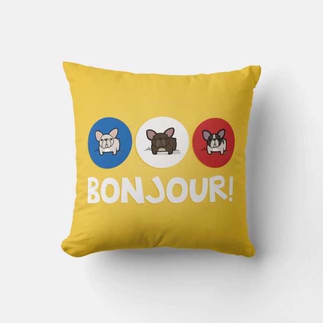 Bonjour! Cushion (Front)