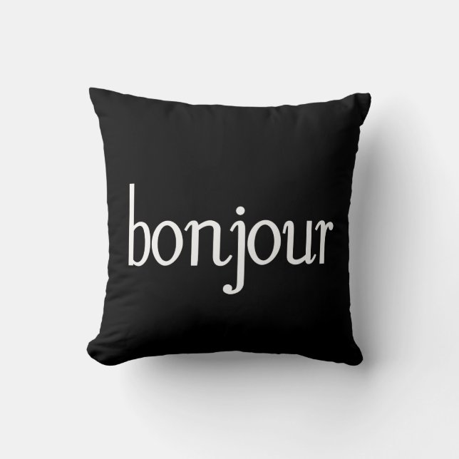 Bonjour! Cushion (Front)