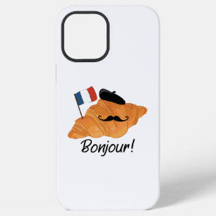 Bonjour French Croissant - France Funny Food iPhone 12 Pro Max Case