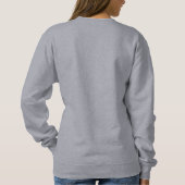 Bonjour | French Hello in Brown Groovy Typography  Sweatshirt (Back)
