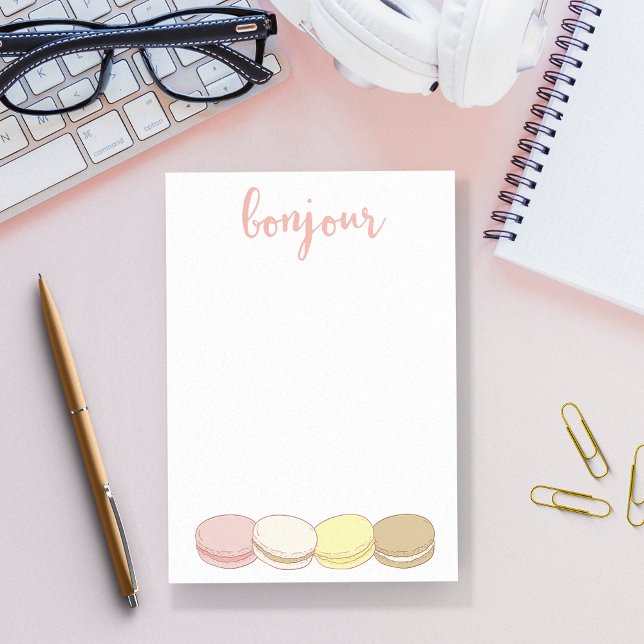 Bonjour French Macarons Pastel Post-it Notes (Creator Uploaded)