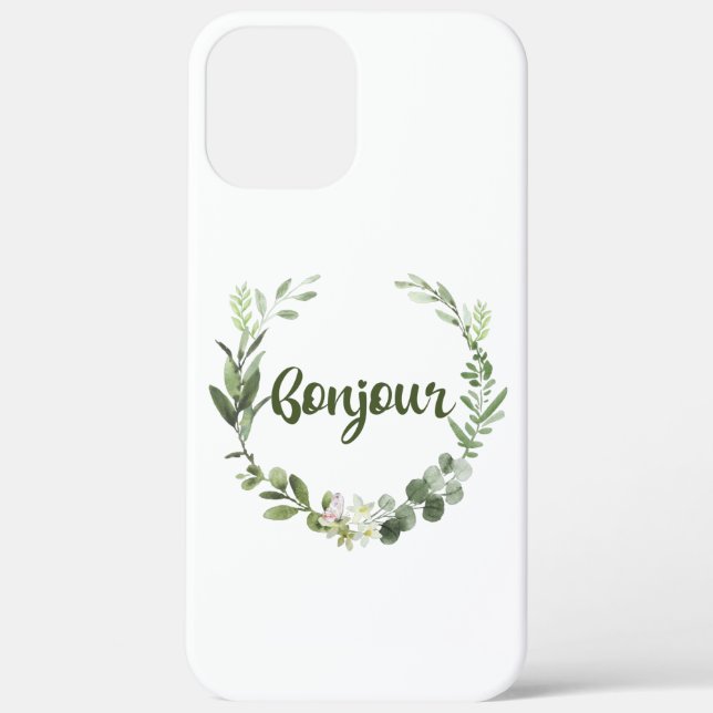 Bonjour Hello French Case-Mate iPhone Case (Back)