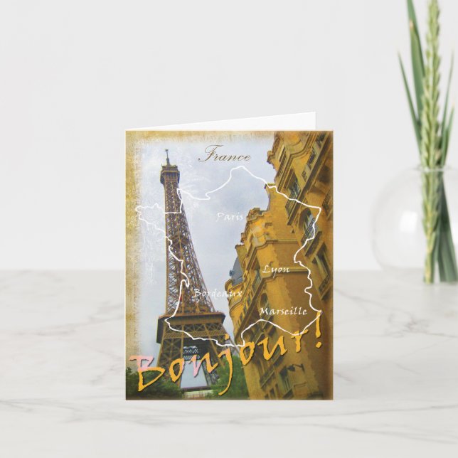 Bonjour! Holiday Card (Front)