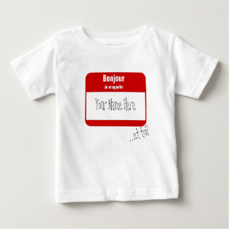 Bonjour, Je m'appelle... / Hi, My name is Baby T-Shirt