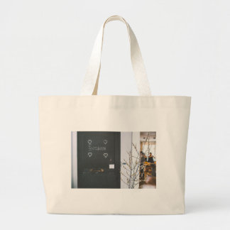 bonjour large tote bag