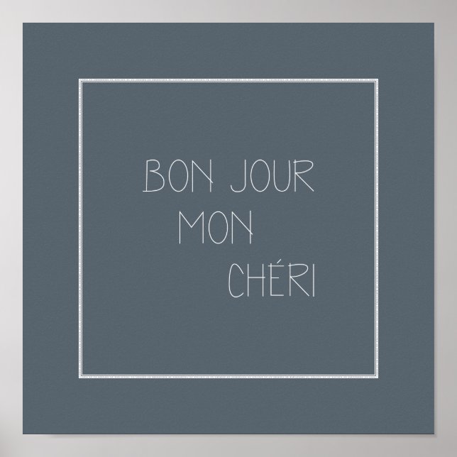 Bonjour Mon Chéri Poster (Front)