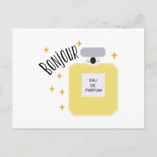 Bonjour Parfum Postcard