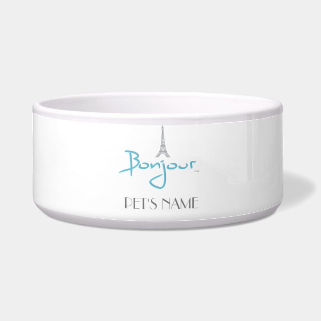 "Bonjour, Paris & Eiffel Tower"- Customisable (Front)