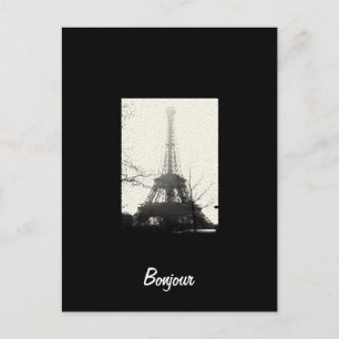 Bonjour Paris Postcard