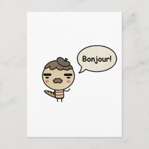 Bonjour! Postcard