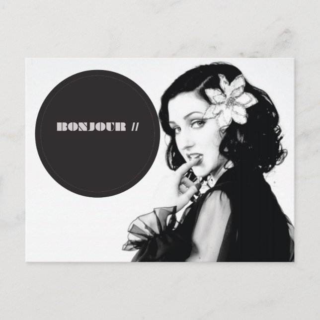 Bonjour Postcard (Front)