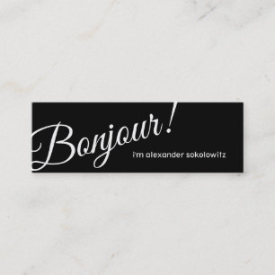 Bonjour! Profile Business Card