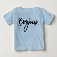 Bonjour Script (Black) for Lovers of France