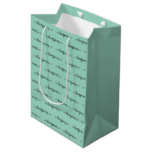 Bonjour Tiled Design Medium Gift Bag
