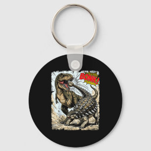 Bonk dinosaur funny prehistoric ankylosaurus dino key ring