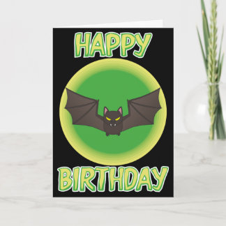 Bonkers Bat Birthday Card