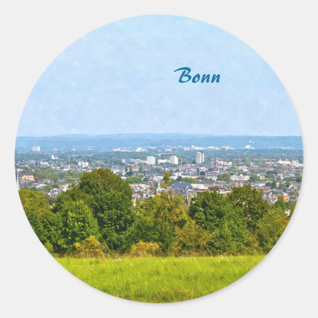 Bonn Classic Round Sticker (Front)