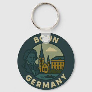 Bonn Germany City Art Key Ring