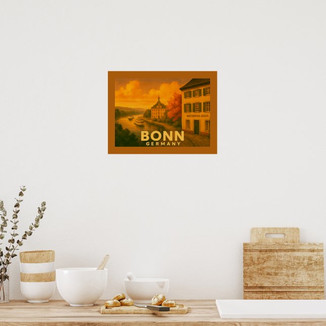 Bonn Germany City Art Poster (Kitchen)