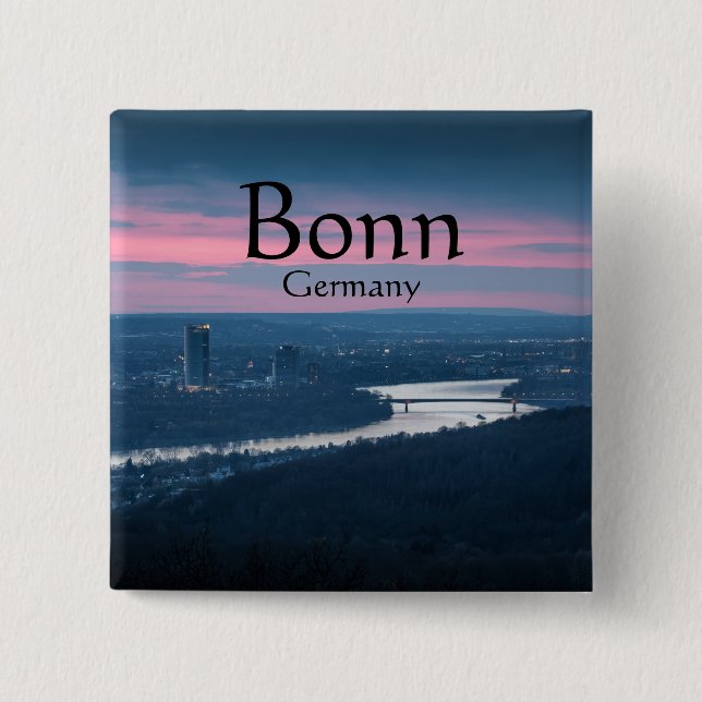 Bonn Germany Souvenir  15 Cm Square Badge (Front)