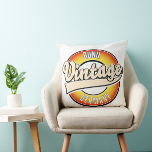 Bonn vintage style logo cushion