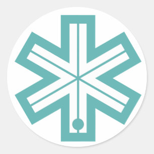 Bonna Ski Logo Classic Round Sticker