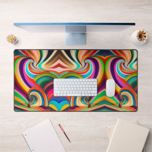 Bonnaroo Abstract Art Desk Mat – Vibrant Festival