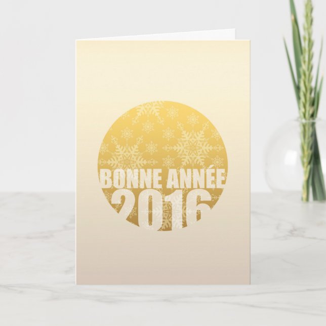 Bonne Année 2016 - French New Year Card (Front)