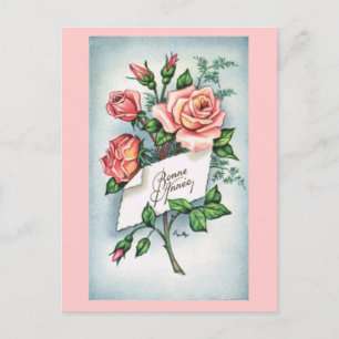 Bonne Annee, French New Year card