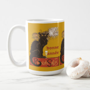 Bonne Annee Happy New Year Le Chat Noir Coffee Mug