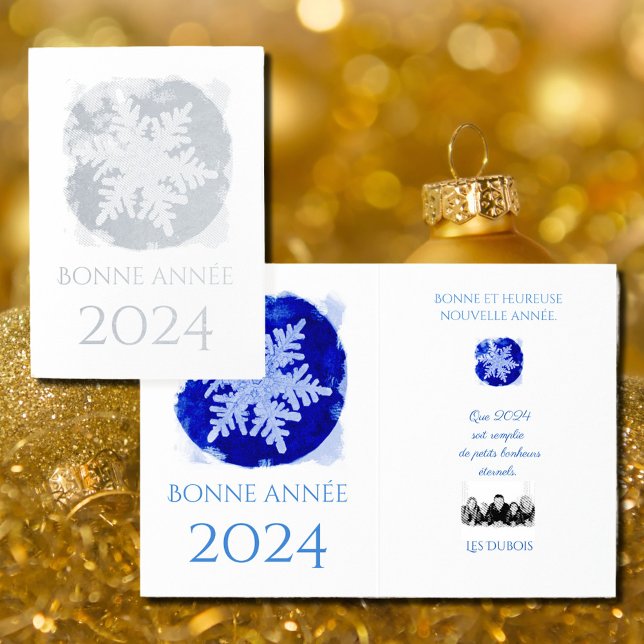 Bonne Annee - snowflake - 2025 silver  Foil Card (Creator Uploaded)