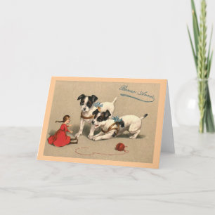 "Bonne Annee" Vintage French Holiday Card