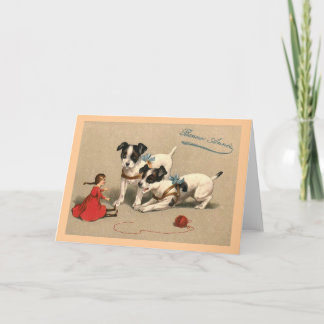 "Bonne Annee" Vintage French Holiday Card