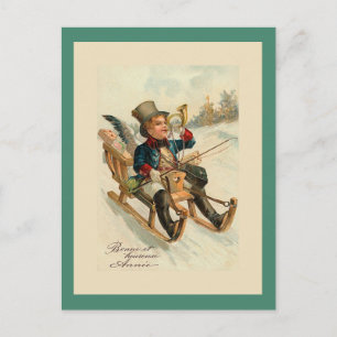 "Bonne et heureuse Annee" New Year Card