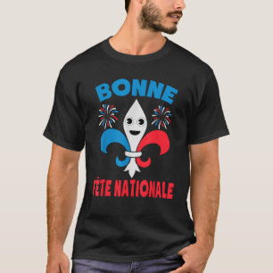 Bonne F te Nationale Bastille Day Fleur De Lys Fra T-Shirt
