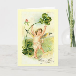 Bonne Fete / Happy Holiday - Vintage Card