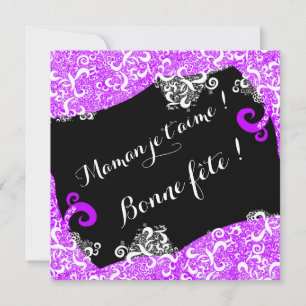 Bonne fête maman - Motif dentelle Card