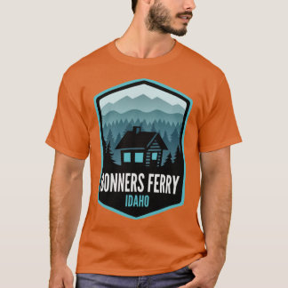 Bonners Ferry Idaho Mountain Town Cabin T-Shirt