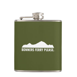 Bonners Ferry Idaho Please Hip Flask