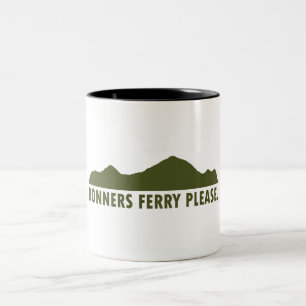 Bonners Ferry Idaho Please Two-Tone Coffee Mug
